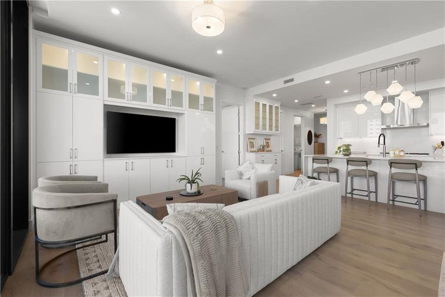 Furnished interior view inside a new home in The Dillon Buckhead, Atlanta (Image 56).