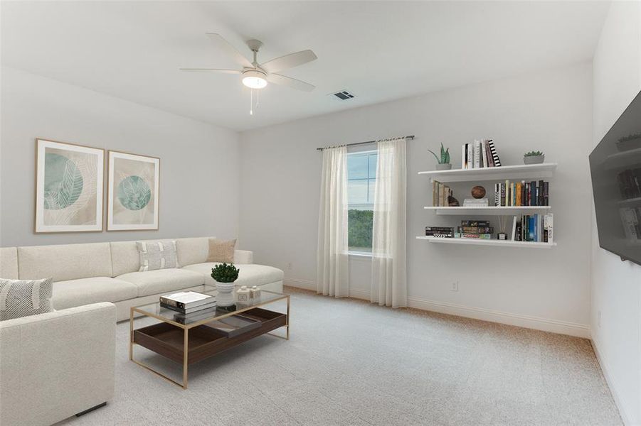 Furnished interior view inside a new home in , Benbrook (Image 11).
