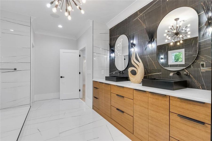 Furnished interior view inside a new home in , Roswell (Image 78).