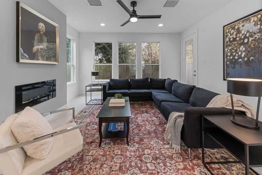 Furnished interior view inside a new home in , Houston (Image 11).
