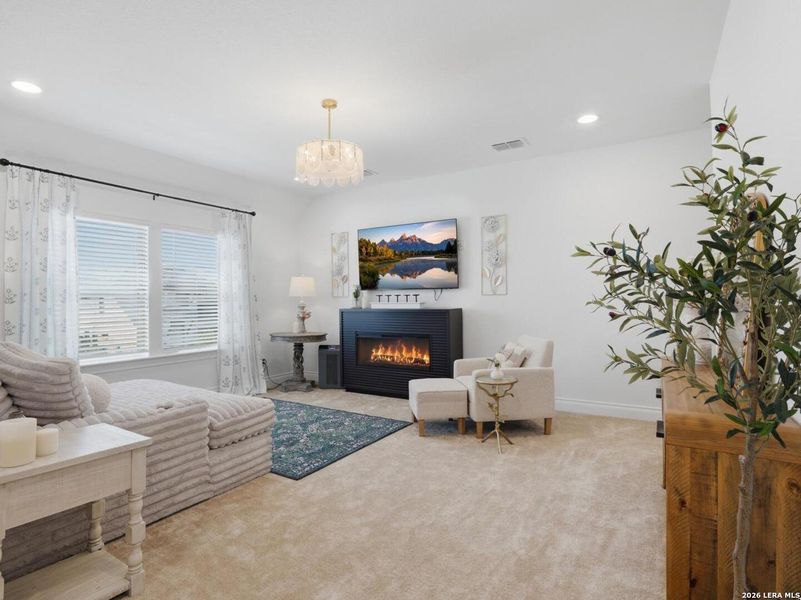 Furnished interior view inside a new home in Corley Farms, Boerne (Image 6).