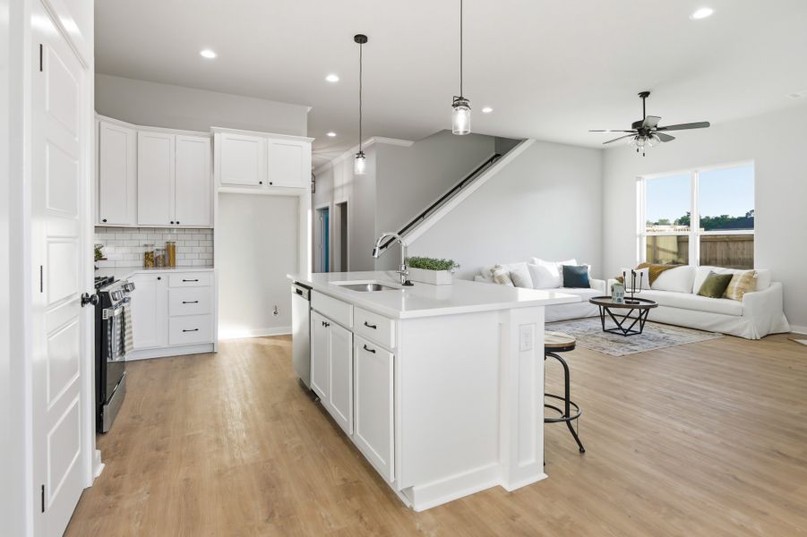 Furnished interior view inside a new home in Mission Ranch, College Station (Image 14).