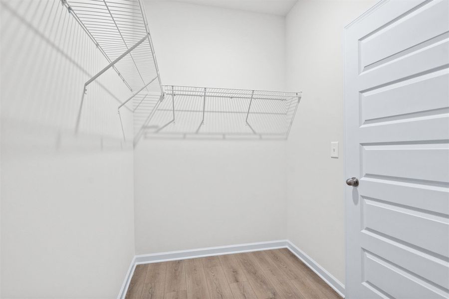 The Dove- Walk-In Closet. Home under construction, photo used for illustrative purposes only, colors and options will vary.