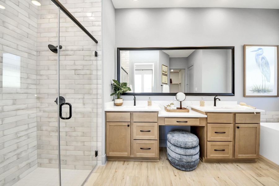 Furnished interior view inside a new home in Meridiana, Manvel (Image 14).