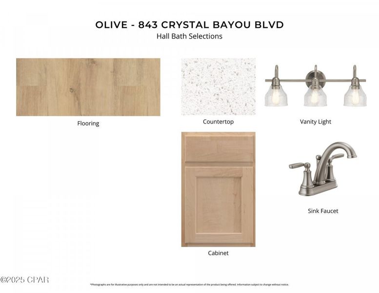 Sample of building materials used in homes in Breakfast Point East, Panama City Beach (Image 5).