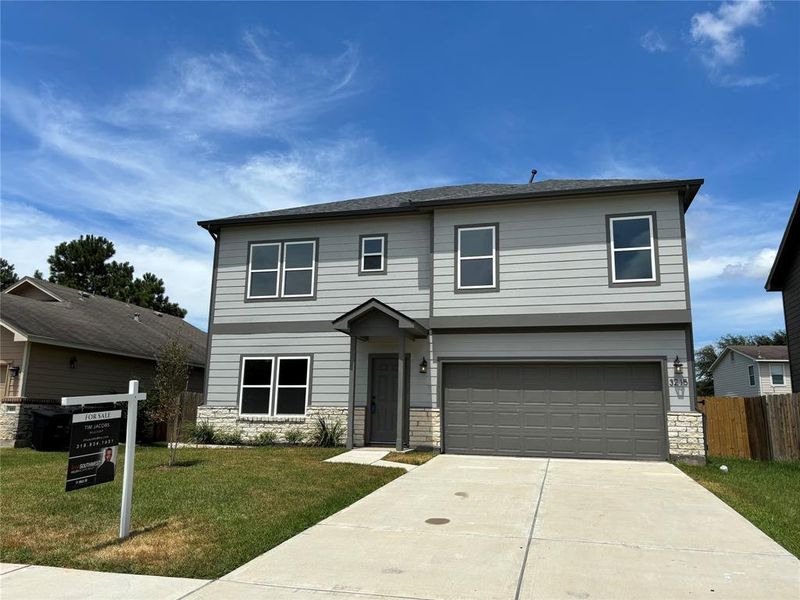 Beautiful Exterior view of newly built single family home