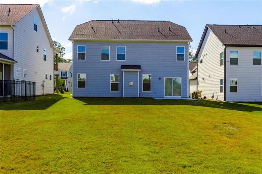 Exterior details and patio area of a home in , Hoschton (Image 2). Exterior details and patio area of a home in , Hoschton (Image 2).