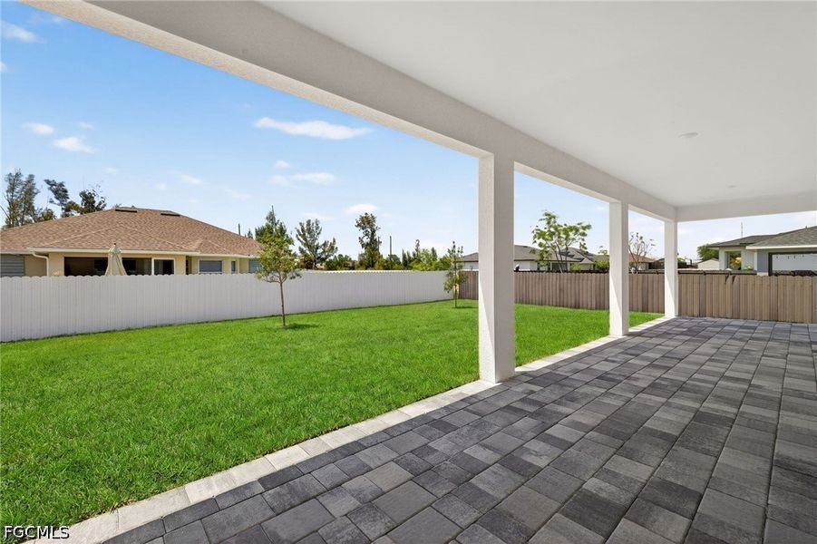 Exterior details and patio area of a home in Cape Coral, Cape Coral (Image 3).