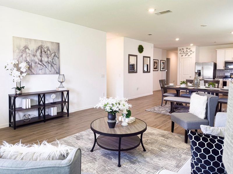 Furnished interior view inside a new home in Marvida, Cypress (Image 14).