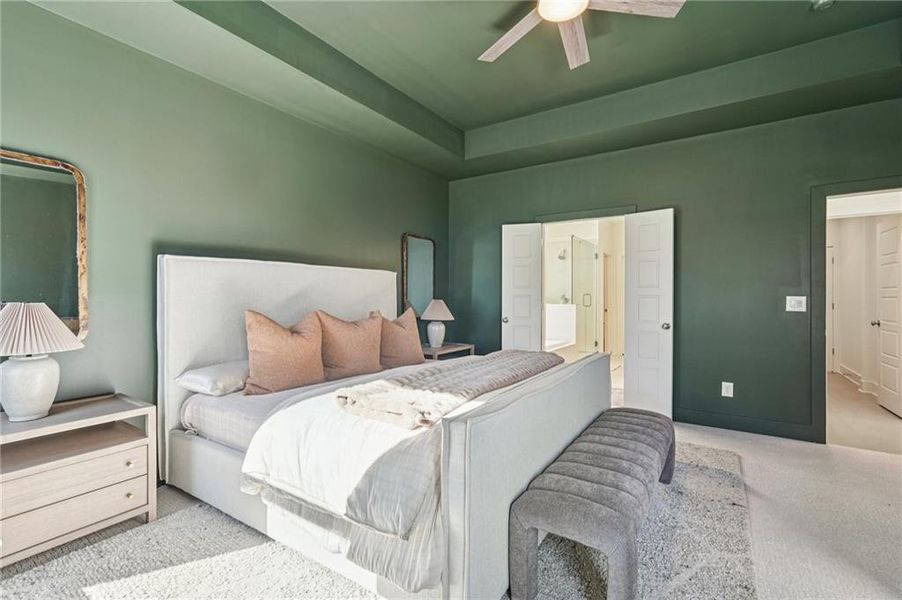 Furnished interior view inside a new home in Fireside Farms, Dawsonville (Image 36).