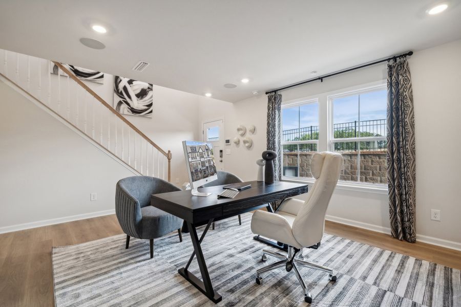 Furnished interior view inside a new home in Senata at Research Park, Charlotte (Image 8).