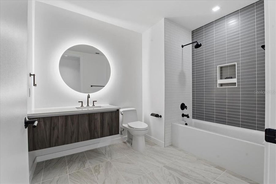 Furnished interior view inside a new home in , St. Petersburg (Image 12).