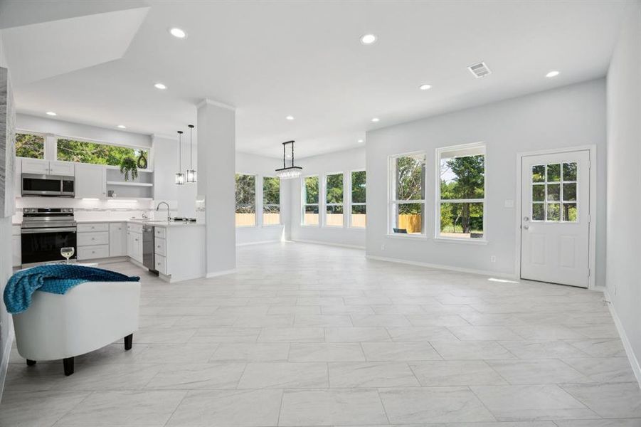 Furnished interior view inside a new home in , Ennis (Image 5).