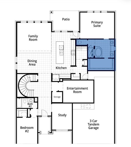 2D floor plan layout for the Leyland Plan by Highland Homes in Mont Blanc, Schertz, TX (Image 5). 2D floor plan layout for the Leyland Plan by Highland Homes in Mont Blanc, Schertz, TX (Image 5).