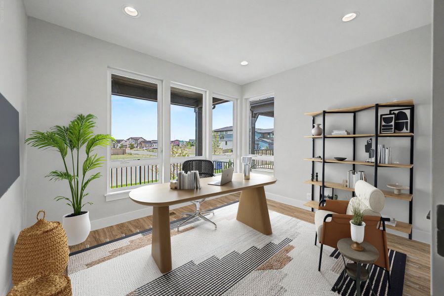 Furnished interior view inside a new home in West Grange, Longmont (Image 7).