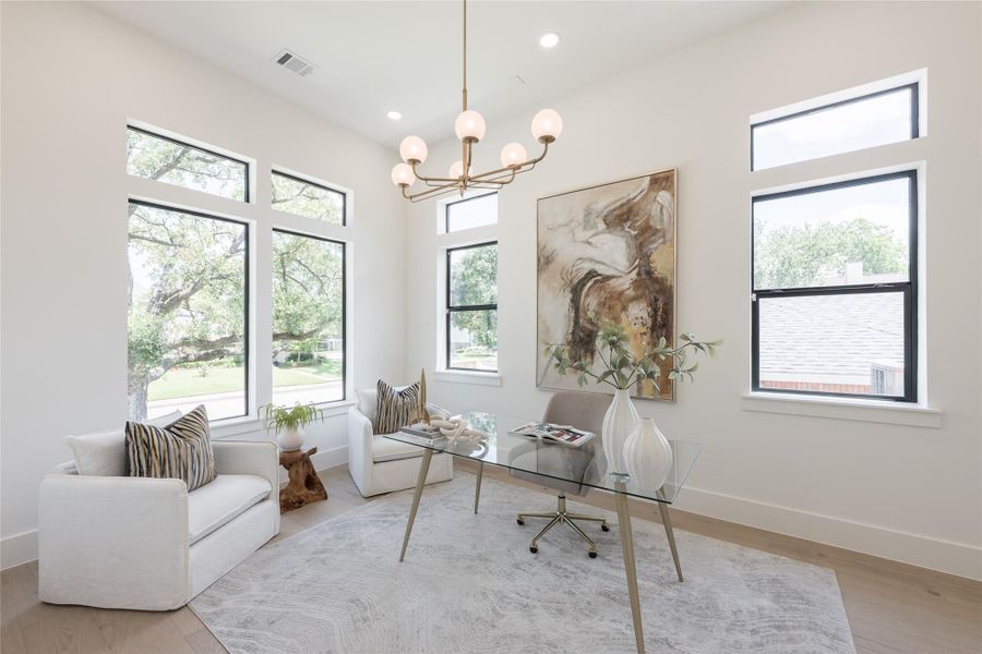 Furnished interior view inside a new home in , Houston (Image 30).