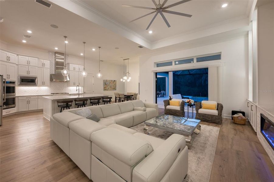 Furnished interior view inside a new home in , Sarasota (Image 18).