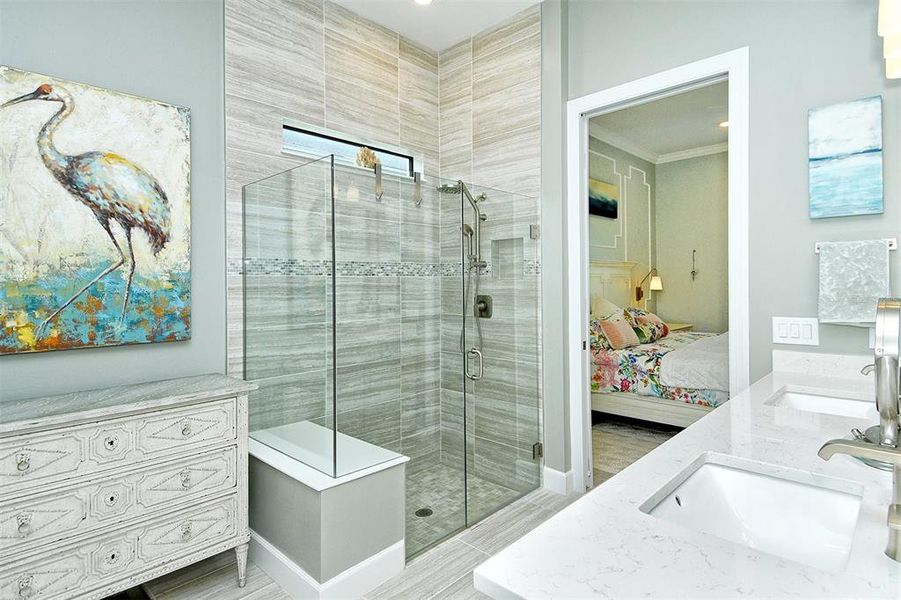 Furnished interior view inside a new home in , Nokomis (Image 17).