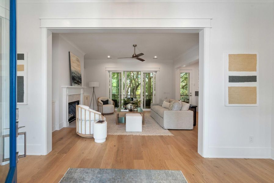 Furnished interior view inside a new home in , Isle Of Palms (Image 39). Furnished interior view inside a new home in , Isle Of Palms (Image 39).