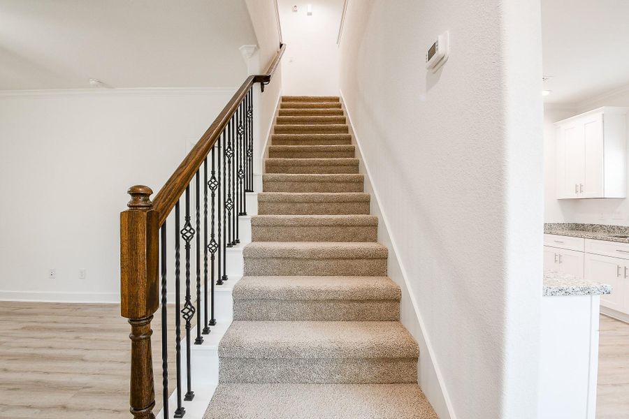 Furnished interior view inside a new home in , Houston (Image 10). Furnished interior view inside a new home in , Houston (Image 10).