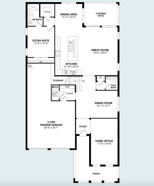 2D floor plan layout of this home in Horizon Isle, Winter Garden, FL (Image 2). 2D floor plan layout of this home in Horizon Isle, Winter Garden, FL (Image 2).