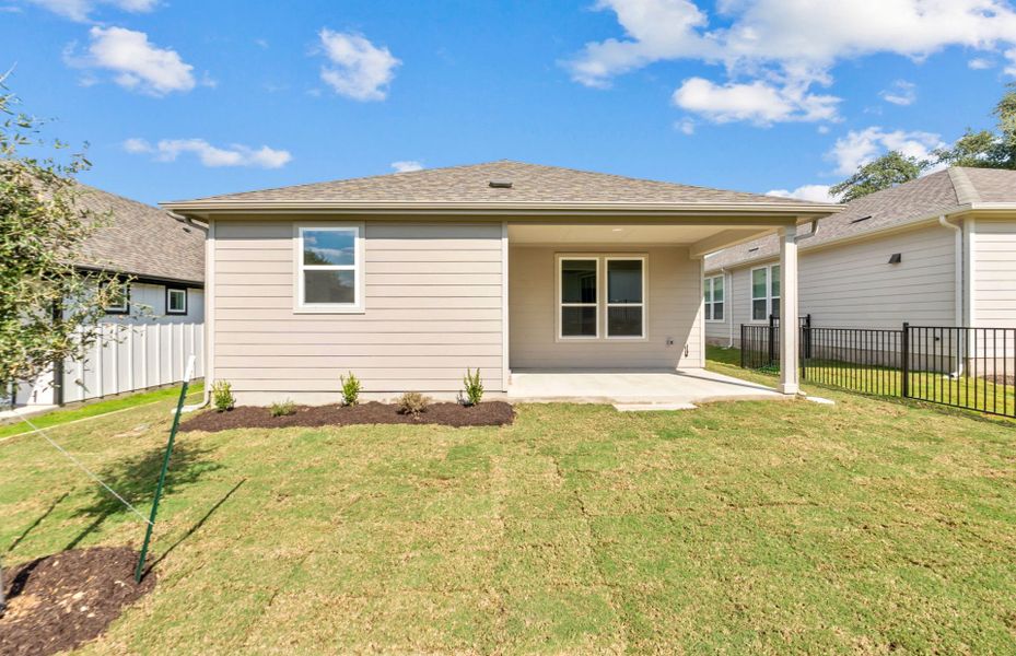 Exterior details and patio area of a home in Sun City Texas, Georgetown (Image 24). Exterior details and patio area of a home in Sun City Texas, Georgetown (Image 24).