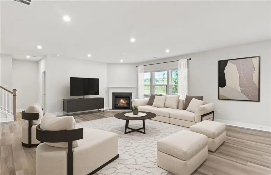 Furnished interior view inside a new home in Haverhill Estates, Dacula (Image 7).