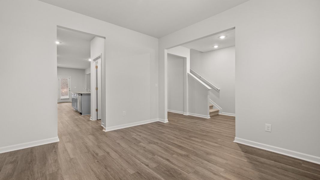 Representative unfurnished interior of a home built from the Halton by D.R. Horton in Highland Hills, Graniteville (Image 12).
