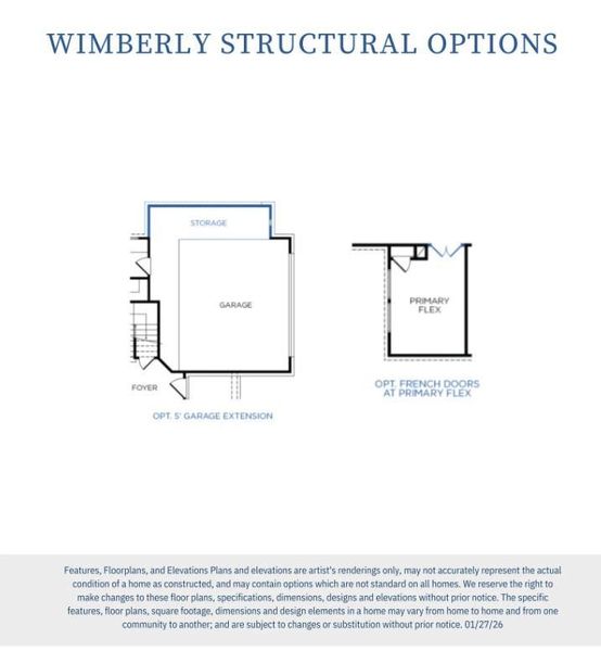 Floor Plan options