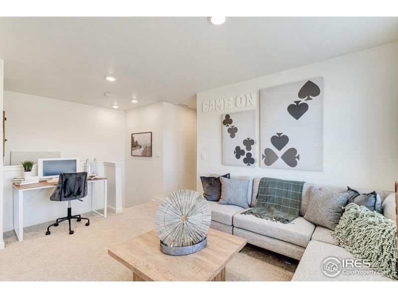 Furnished interior view inside a new home in Revere at Johnstown, Johnstown (Image 5). Furnished interior view inside a new home in Revere at Johnstown, Johnstown (Image 5).