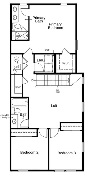 2D floor plan layout of this home in Turnberry Villas, Commerce City, CO (Image 4).