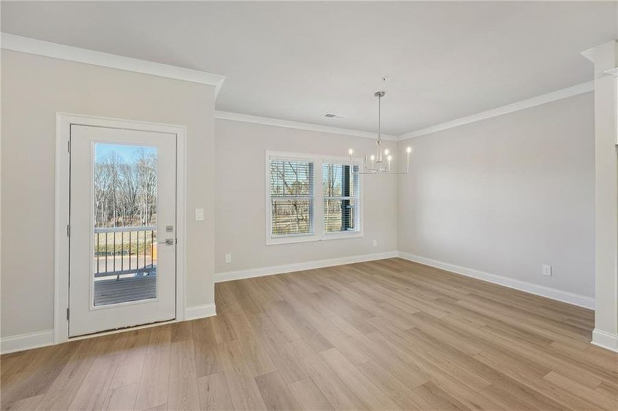 Spacious, unfurnished interior of a new home in Hemingway - Highland Series, Cumming (Image 22).