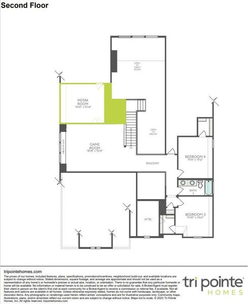 2D floor plan layout of this home in Woodson’s Reserve, Spring, TX (Image 5). 2D floor plan layout of this home in Woodson’s Reserve, Spring, TX (Image 5).