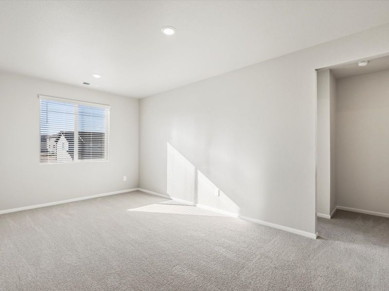 Spacious, unfurnished interior of a new home in Poudre Heights: The Alpine Collection, Windsor (Image 14). Spacious, unfurnished interior of a new home in Poudre Heights: The Alpine Collection, Windsor (Image 14).