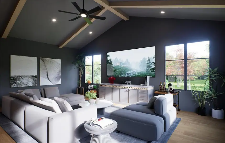 Furnished interior view inside a new home in , Dallas (Image 9).