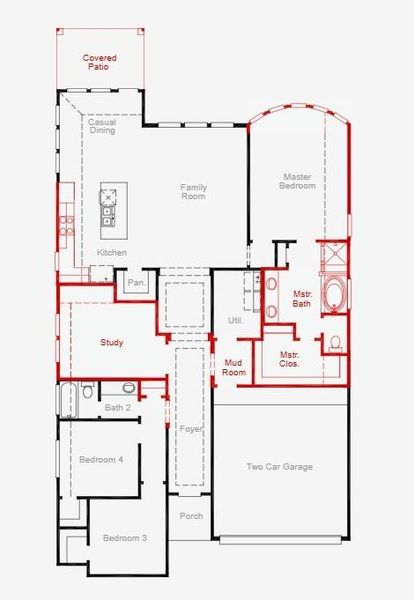 2D floor plan layout of this home in Escondido, Magnolia, TX (Image 2). 2D floor plan layout of this home in Escondido, Magnolia, TX (Image 2).