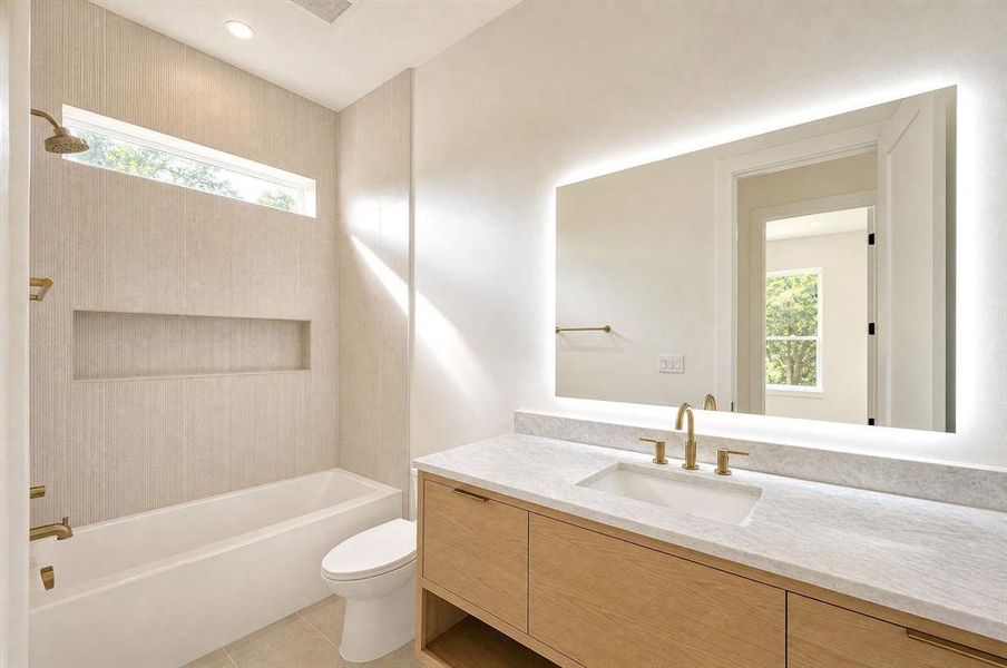 Furnished interior view inside a new home in , Dallas (Image 9).