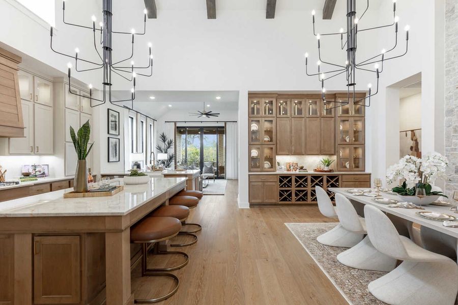 Representative Kitchen/Family Room - some options shown