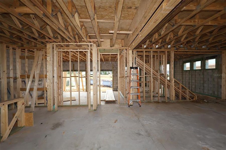 In-progress construction of a new home in Lake Star at Ovation, Winter Garden, FL (Image 15).