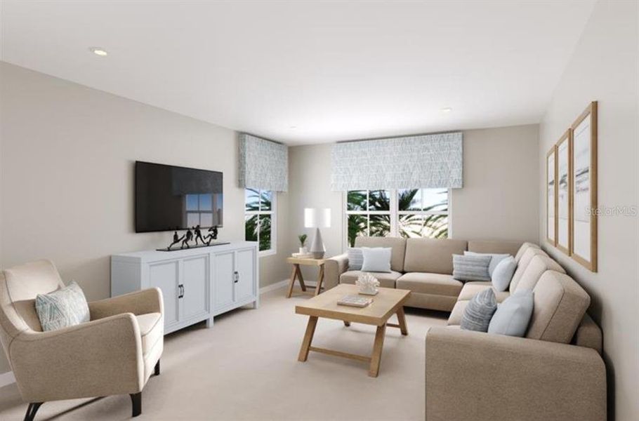 Furnished interior view inside a new home in Malabar Springs, Palm Bay (Image 4). Furnished interior view inside a new home in Malabar Springs, Palm Bay (Image 4).