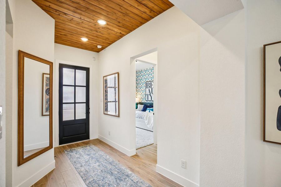 Furnished interior view inside a new home in Bridgeland, Cypress (Image 28).