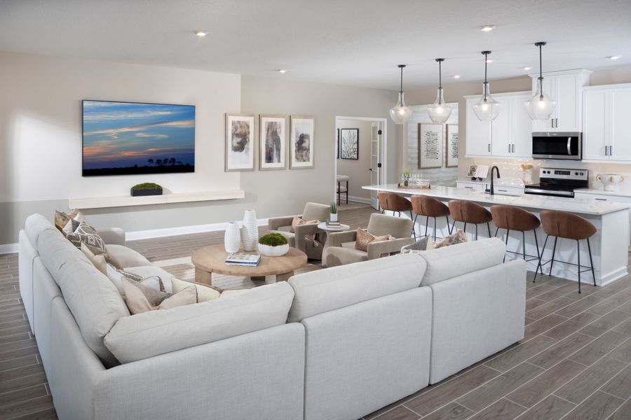 Representative furnished interior of a home built from the Hawkin by Mattamy Homes in Lakes at Bella Lago, Green Cove Springs (Image 8).
