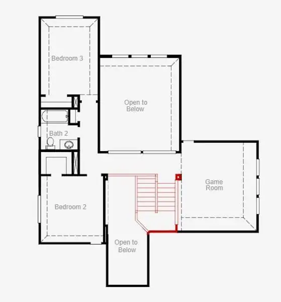 2D floor plan layout of this home in Valencia, Manvel, TX (Image 3).