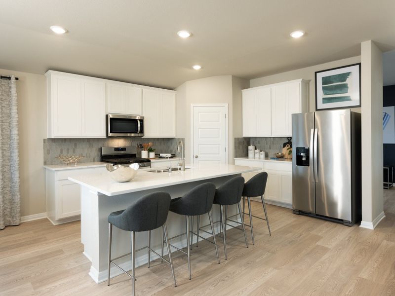Furnished interior view inside a new home in Lakeside Meadows, Pflugerville (Image 5).
