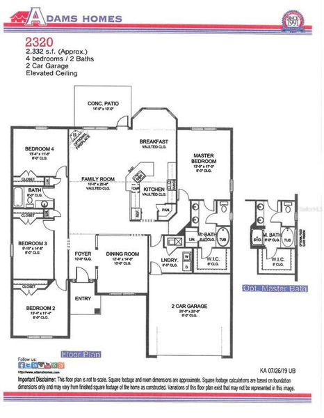 2D floor plan layout of this home in North Port, North Port, FL (Image 4).