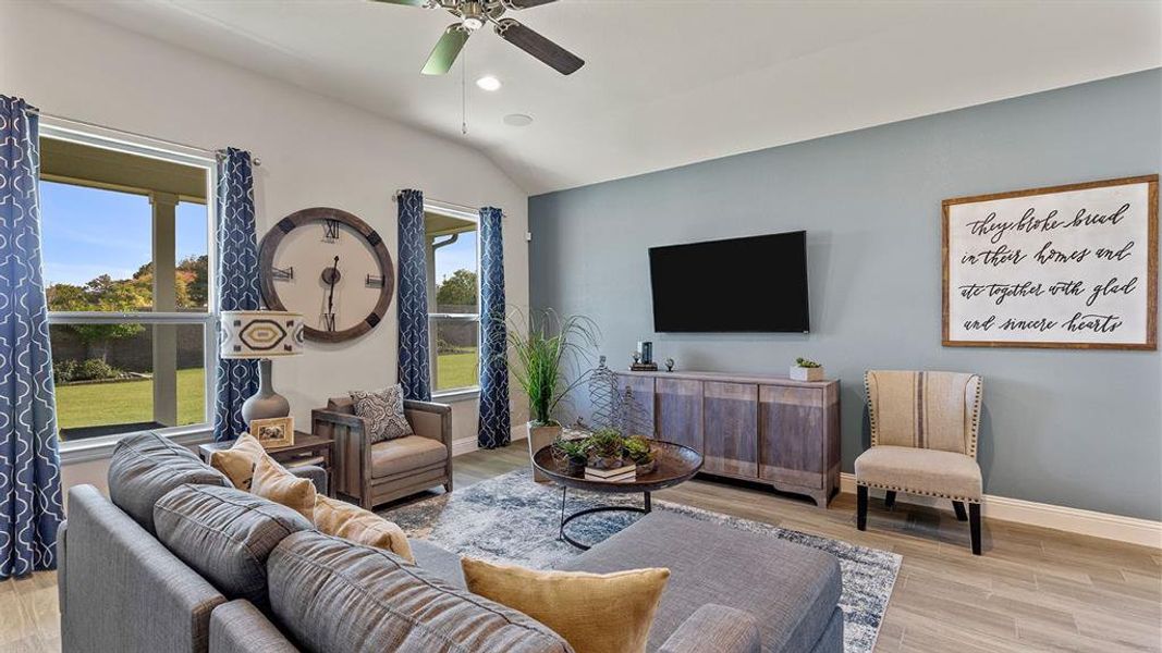 Furnished interior view inside a new home in Eagle Creek, Denton (Image 13).