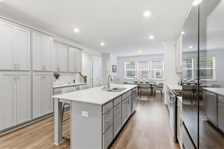 Furnished interior view inside a new home in Towns At Peachtree Corners, Peachtree Corners (Image 12).