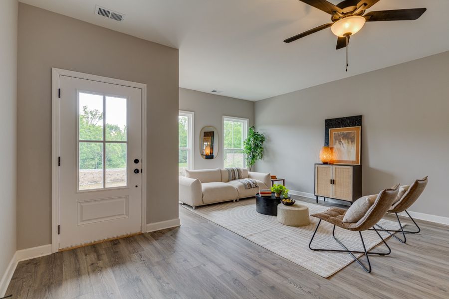 Representative furnished interior of a home built from the Gayle by Parkside Builders in The Parks of Mill Town, Chattanooga (Image 7).