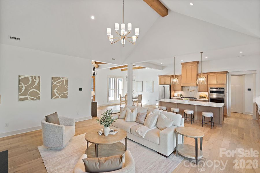 Furnished interior view inside a new home in , Clover (Image 29). Furnished interior view inside a new home in , Clover (Image 29).