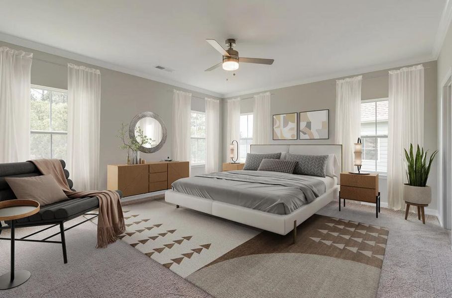 Furnished interior view inside a new home in Lochton, Summerville (Image 29).